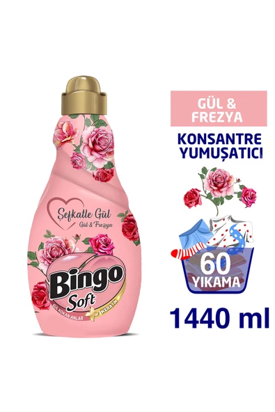 Bingo Konsantre Yumuşatıcısı 1440 Ml Şefkatle Gül