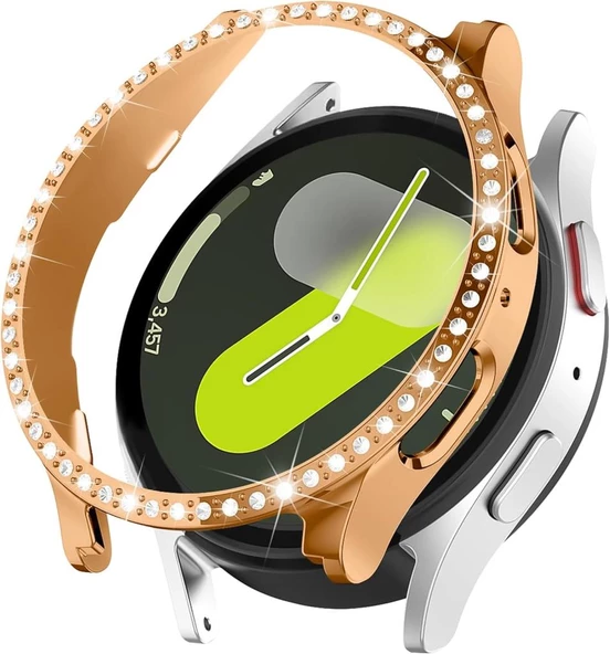 Samsung Galaxy Watch 4 5 6 7 FE 40 mm TEK SIRA Taşlı Kasa Koruyucu (Ekran Koruyucusuz) TEKSIRA - Resim 4