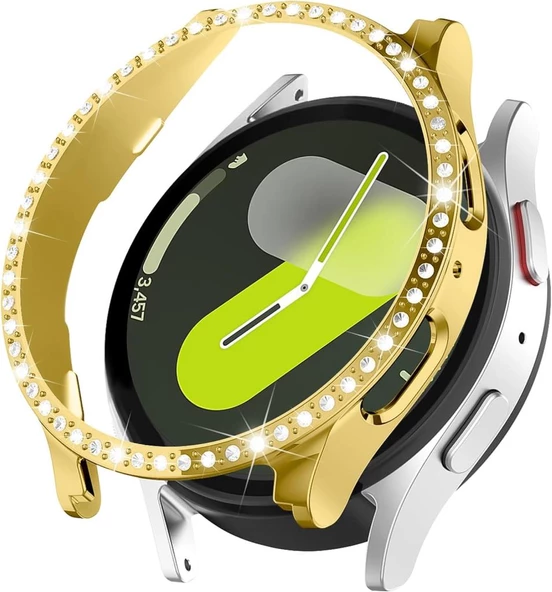Samsung Galaxy Watch 4 5 6 7 FE 40 mm TEK SIRA Taşlı Kasa Koruyucu (Ekran Koruyucusuz) TEKSIRA - Resim 2