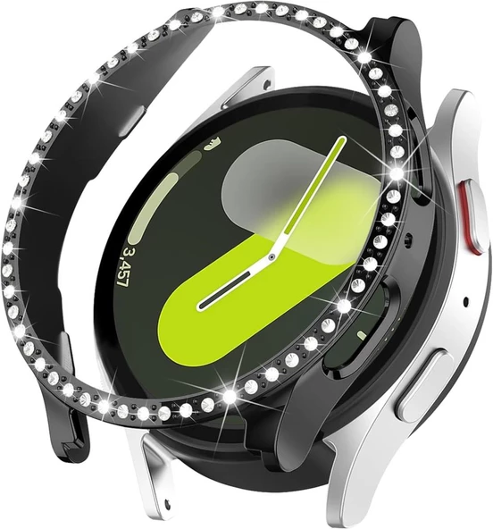 Samsung Galaxy Watch 4 5 6 7 FE 40 mm TEK SIRA Taşlı Kasa Koruyucu (Ekran Koruyucusuz) TEKSIRA - Resim 3