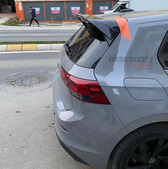 Volkswagen Golf 8 R Spoiler - Piano Black-Parlak Siyah - 3