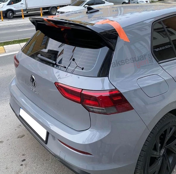 Volkswagen Golf 8 R Spoiler - Piano Black-Parlak Siyah - 4