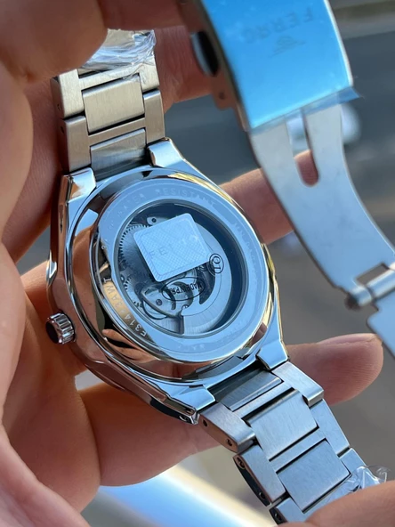 Ferro 2 Yıl Garantili Otomatik Mekanizma 3 Atm Su Geçirmez Çelik Kordon Erkek Kol Saati EFM.31443-Y6 - Resim 5