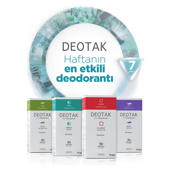 Deotak Krem Deodorant Unisex 35ML Fresh (Mentol) (5 Li Set) - 7