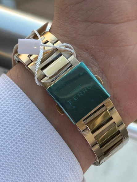 Ferro 2 Yıl Garantili Otomatik Mekanizma 3 Atm Su Geçirmez Çelik Kordon Erkek Kol Saati EF.31443.B6 - 7