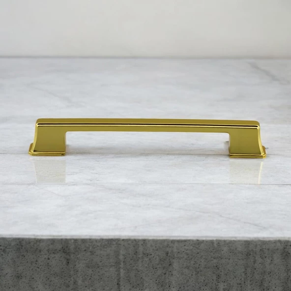 Cemre Altın Metal Kulp 160 mm -16 cm Mobilya Çekmece Mutfak Dolabı Dolap Kulpları Kulbu Kulpu Gold - Resim 6