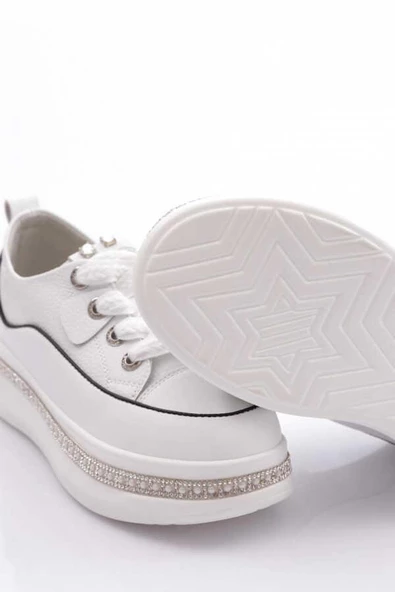 GUJA 24K308-1 TAŞ SARGILI KALIN TABAN KADIN SNEAKER AYAKKABI - 11