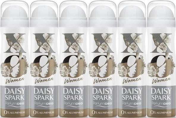 XO Deodorant 150ML Women-Kadın Daisy Spark (6 Lı Set)