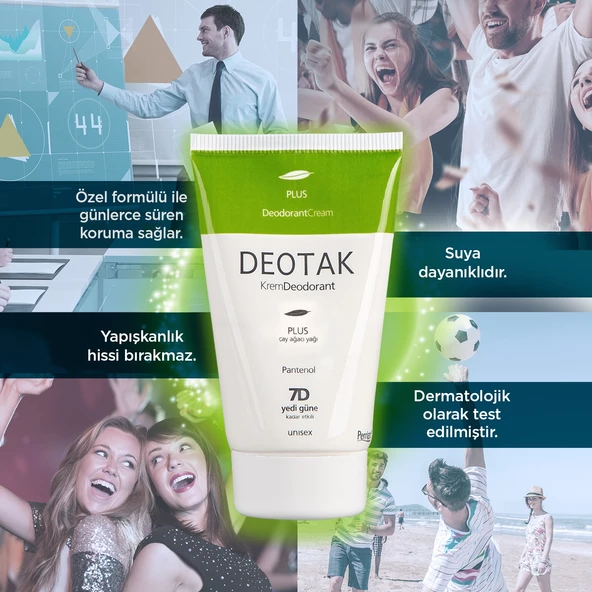 Deotak Krem Deodorant Unisex 35ML Plus (Çay Ağaçı Yağı) (2 Li Set) - 5