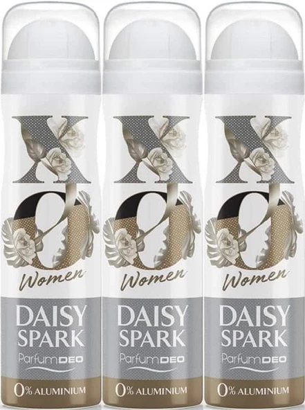 XO Deodorant 150ML Women-Kadın Daisy Spark (3 Lü Set)