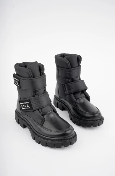 Muggo SMARTY Garantili İçi Polar Termo Kaymaz Taban Cırtlı Çocuk Bot - 3