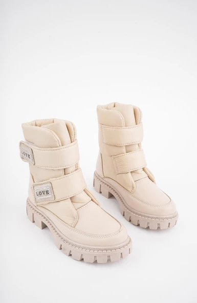 Muggo SMARTY Garantili İçi Polar Termo Kaymaz Taban Cırtlı Çocuk Bot - 6