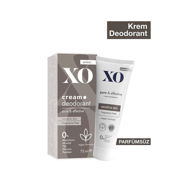XO Krem Deodorant 75ML Unisex Pure & Effective Kokusuz (4 Lü Set) - 3