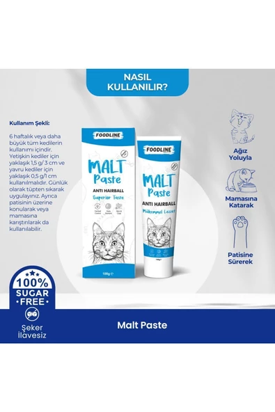 Foodline Anti-Hairball Malt Macun 100gr Tüy Yumağı Önleyici - 4