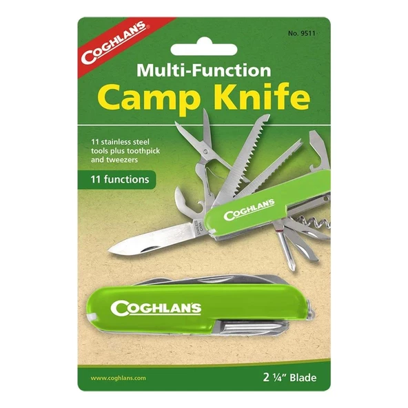 Coghlans Camp Knife Kamp Bıçağı 11 Fonksiyon Code 9511