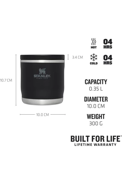 Stanley The Adventure To-Go Food Jar .35L / 12Oz Black - Resim 2