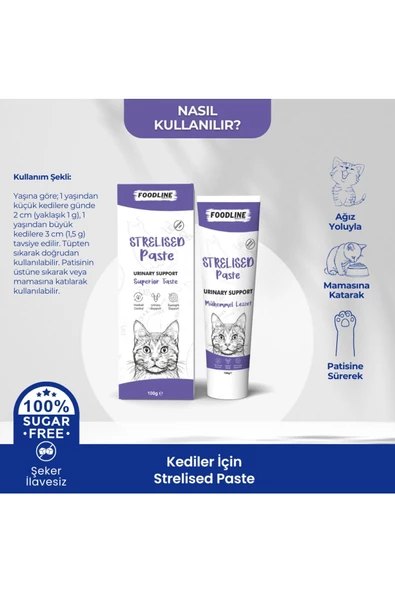 Foodline Sterilised Malt Macun 100gr Kısır Kediler İçin Tüy Yumağı Önleyici - 4