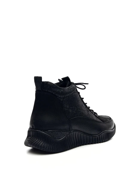 Venüs 1953837K Kadın Hakiki Deri Lastik Bağ Fermuaelı Comfort Günlük Bot - 7