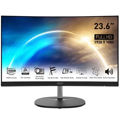 MSI 23.6" PRO MP241CA 1920x1080 (FHD) CURVE 1500R VA 75HZ 1MS FREESYNC MONITOR