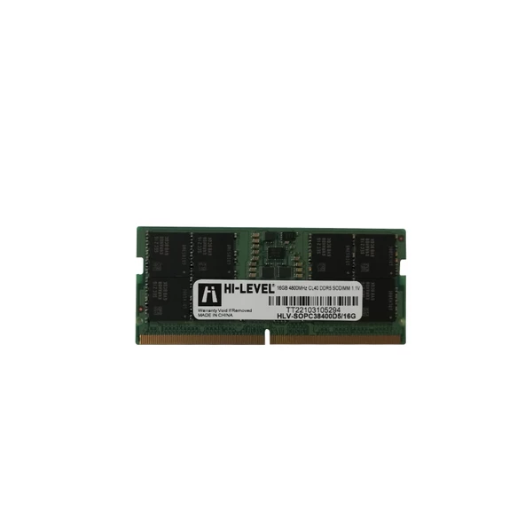 HI-LEVEL 16GB 4800MHz DDR5 CL40 1.1V SODIMM RAM HLV-SOPC38400D5/1