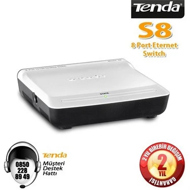 Tenda S8 8 Port 10/100 Switch