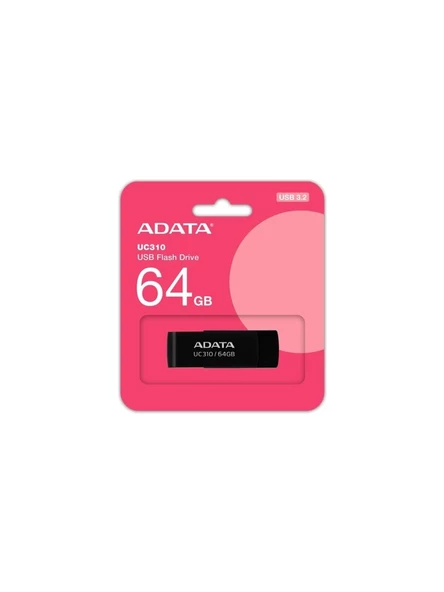 Adata UC310 64GB USB3.2 Siyah USB Bellek UC310-64G-RBK