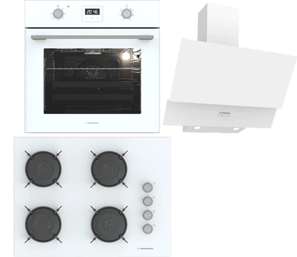 Termikel Ankastre Set (BO O64D5C W + BH P7144C W + CH C6532C WW) ürün görseli 1