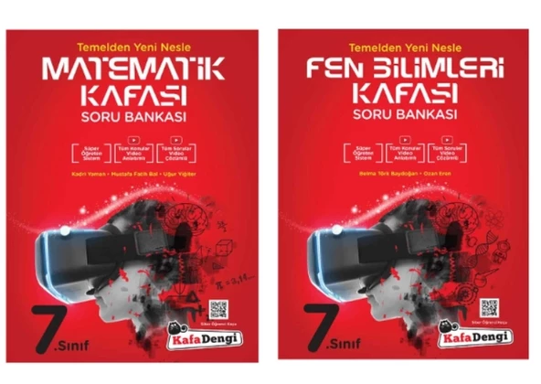 KAFA DENGİ YAYINLARI 7. Sınıf Matematik + Fen Bilimleri Kafası Soru Bankası ürün görseli
