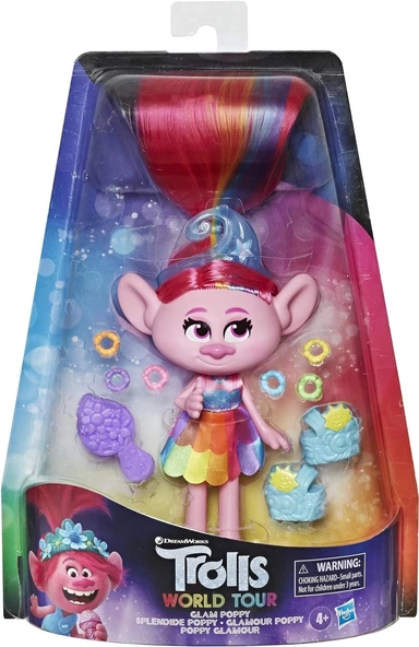 DreamWorks Trolls Glam Poppy Moda Bebek - 15 cm