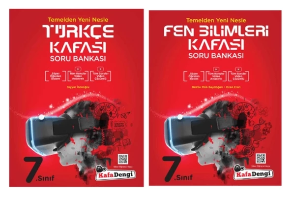 KAFA DENGİ YAYINLARI 7. Sınıf Türkçe + Fen Bilimleri Kafası Soru Bankası