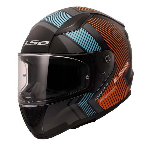 LS2 RAPID 2 EXTRA MAT GRİ-NEON TURUNCU KASK 2XL