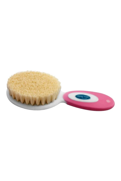 Sevi Bebe Naturel Fırça Tarak Seti Pembe - 2