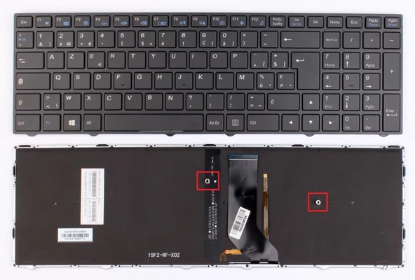 Monster Abra A5 V11.1.4 Notebook Klavye - Siyah TR - (Beyaz ışıklı) Ver.1