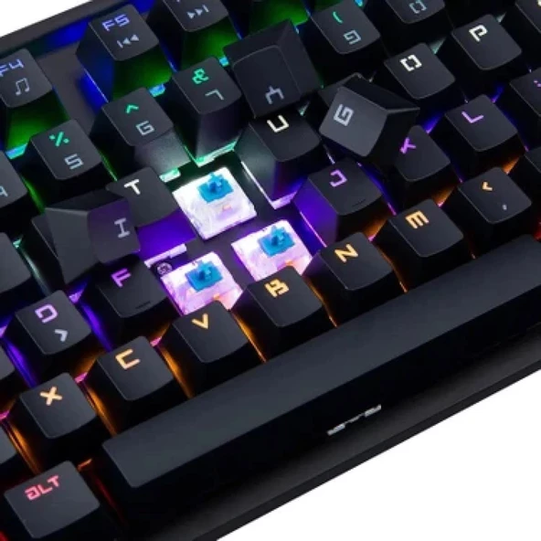 Hadron G507 GAMİNG KLAVYE Mekanik Rgb Ledli Blue Switch Oyun Klavyesi - 3