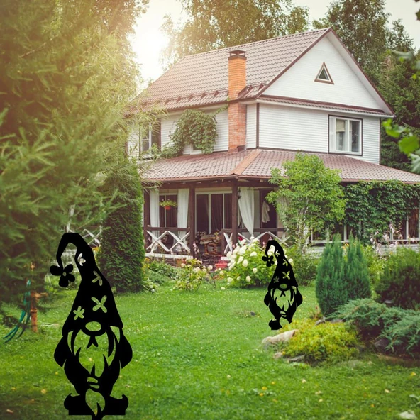 Bahçe Cücesi Tasarımı Metal Bahçe Süsü - 2