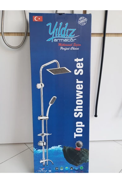 YILDIZ  Yıldız Square Grey Robot Duş Seti