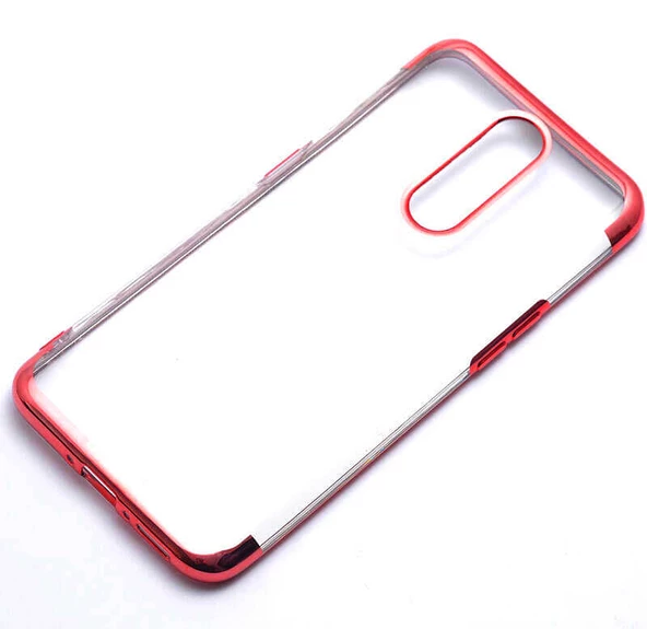 Oppo RX17 Pro Kılıf Dört Köşeli Lazer Silikon Kılıf - 3