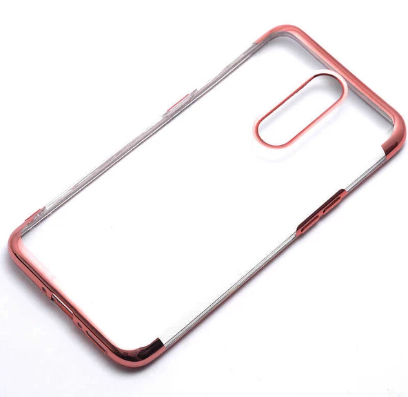 Oppo RX17 Pro Kılıf Dört Köşeli Lazer Silikon Kılıf - 6