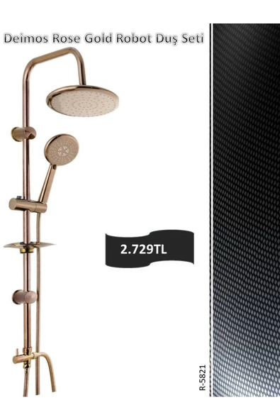 Dimora  Deimos Rose Gold Robot Duş Seti