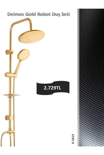 Dimora  Deimos Gold Robot Duş Seti ürün görseli