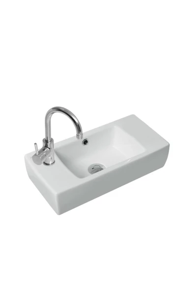 Turkuaz  Cerastyle City Lavabo 25*50 Cm (batarya Soldan Delikli)