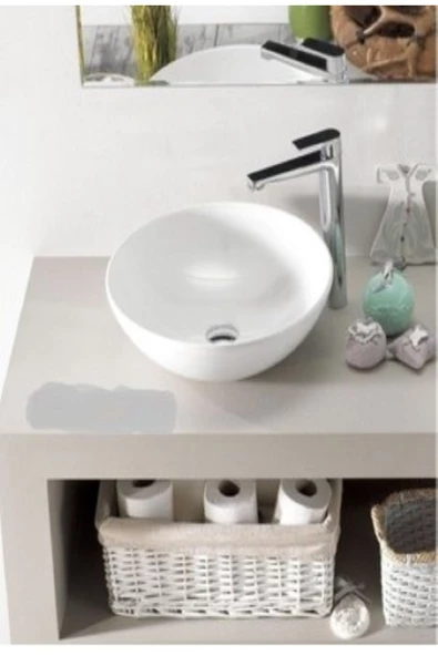 Turkuaz  Zero Tezgahüstü Lavabo Ø46 cm - 2