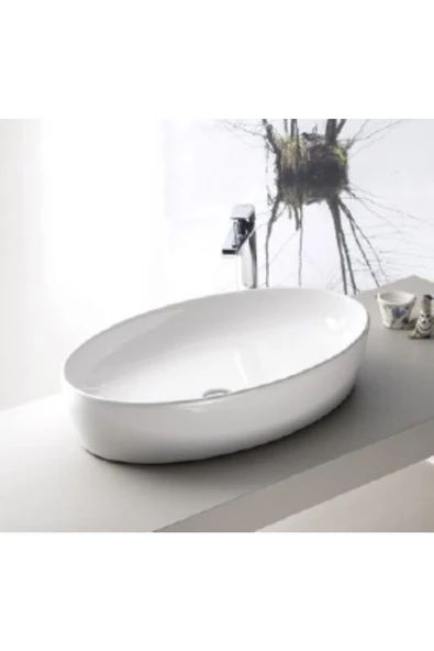 Turkuaz  One Tezgahüstü Lavabo 67x42 cm