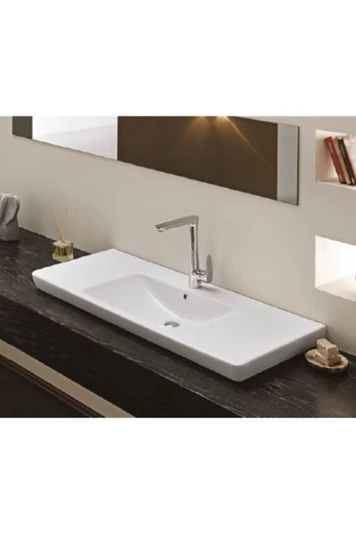 Turkuaz  Porto D Etajerli Lavabo 125x48 cm - 3