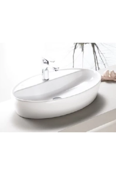 Turkuaz  One Tezgahüstü Lavabo 67x42 cm