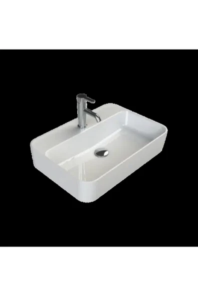 Turkuaz  Hera Tezgahüstü Lavabo 48x48 cm