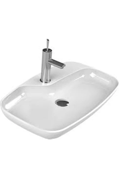 Turkuaz  Nova Tezgahüstü Lavabo 70x43 cm - Resim 2