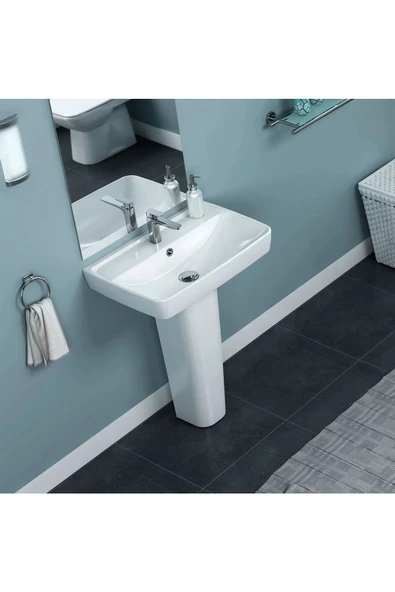 Turkuaz  Duru Lavabo 60x40 Cm (AYAK HARİÇ)