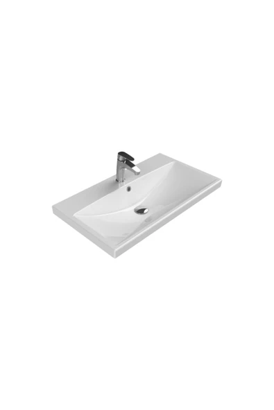 Turkuaz  Elite Etajerli Lavabo 80x45 Cm - 2