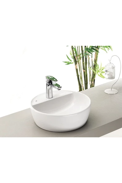 Turkuaz  One Tezgahüstü Lavabo Ø42 cm